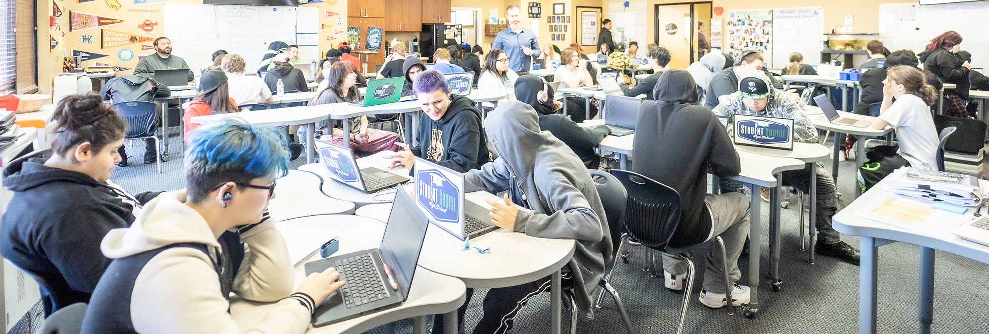 Students in a classroom